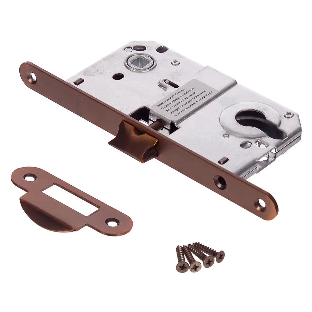 EDSON Защёлка дверная с цилиндровым замком EDS-50-85 коричневая 81964452 STLM-0015699 - Вид №2