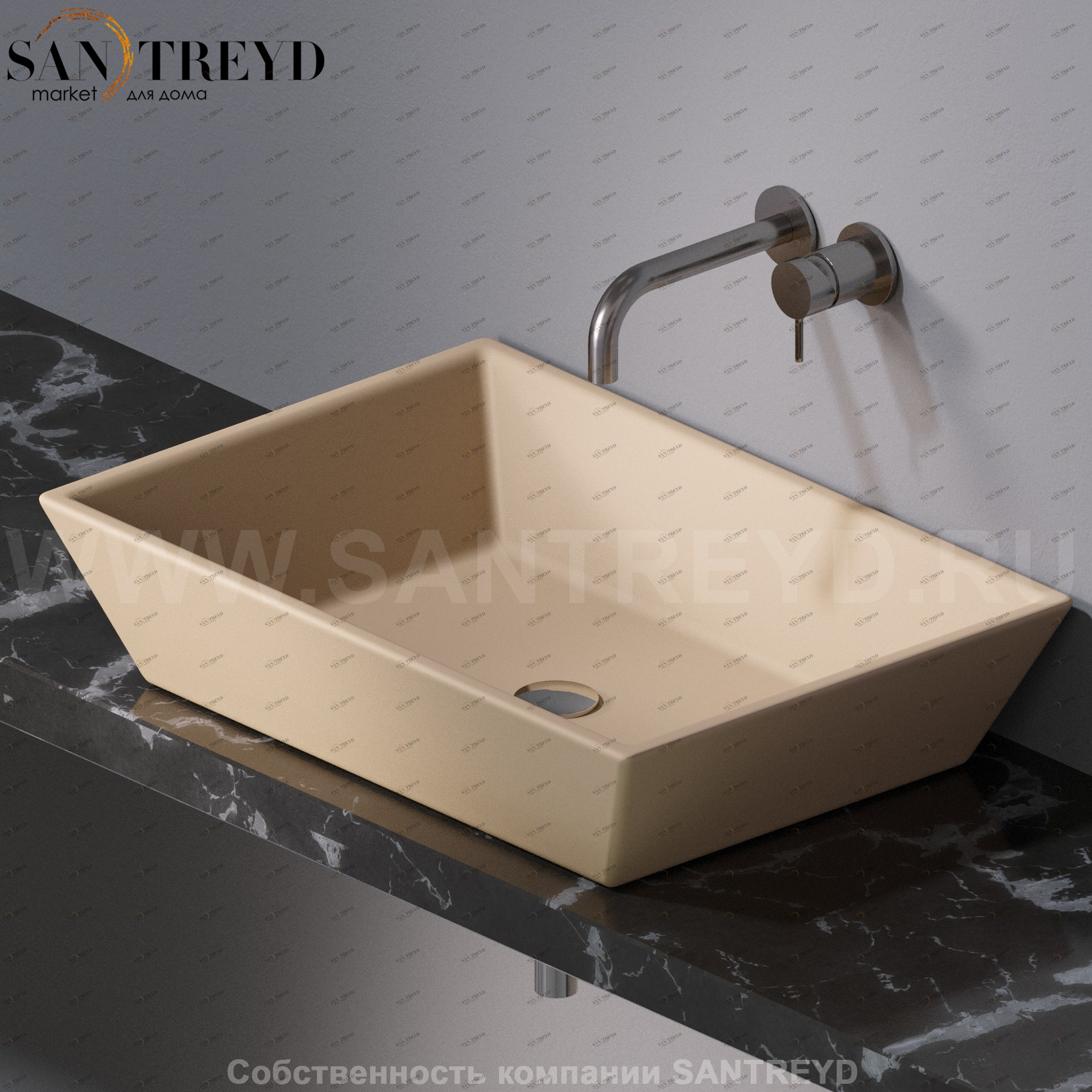 L292131 Накладная раковина на столешницу  прямоугольная A. e T. Italia PRISMA AeT ITALIA