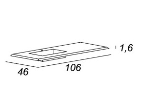 Мебель для ванной CEZARES BELLAGIO 105 Black Stone - Вид №9