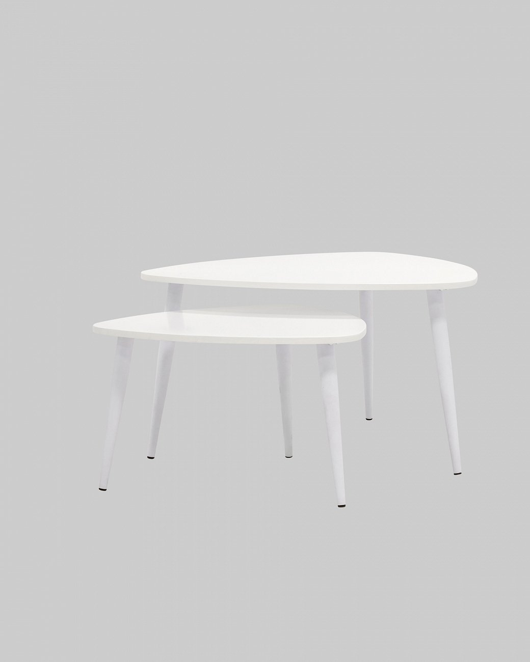 Журнальный столик белый 2 штуки "Агата" STOOL GROUP  00-3958821 Белый  - Вид №1