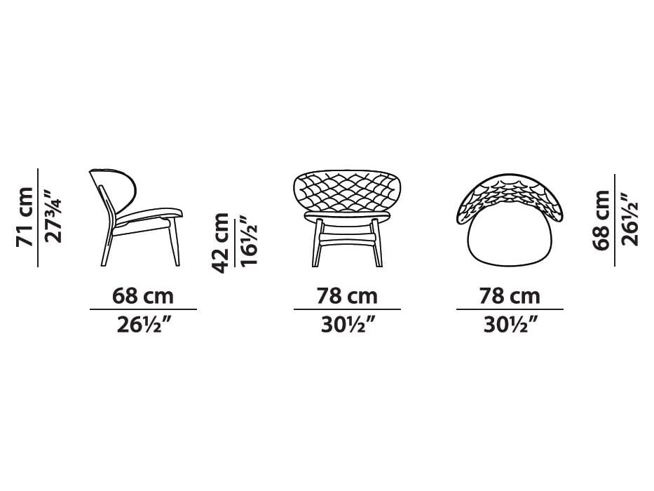 Кожаное кресло capitonné Baxter Dalma ARCH-00112212 - Вид №6