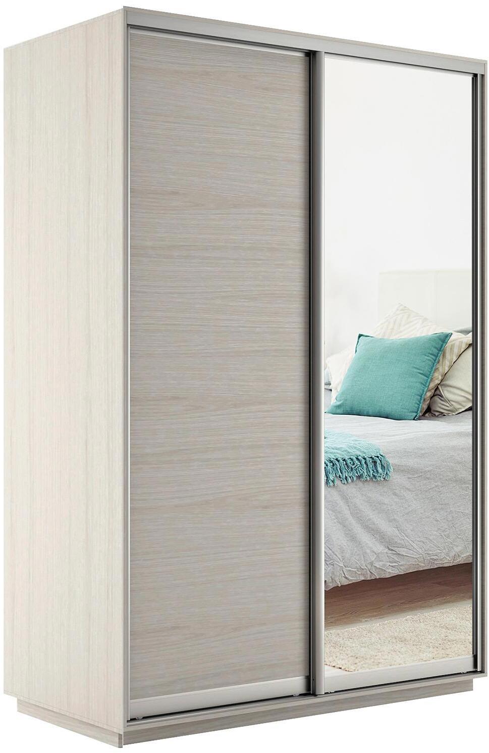90326832 Шкаф-купе Медиум 220x140x60 см ЛДСП цвет ясень шимо светлый STLM-0185734 МЕБЕЛЬНАЯ КОМПАНИЯ Е1