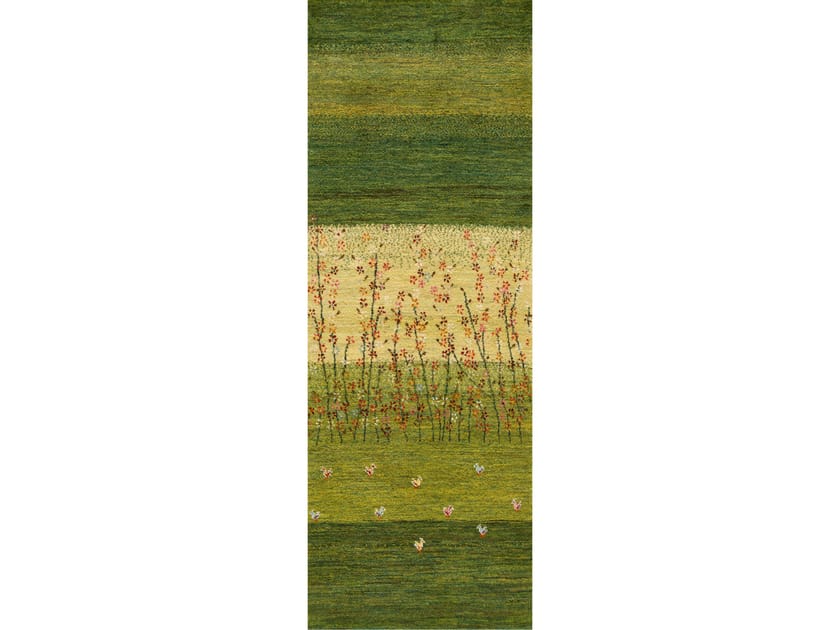 Изготовленный на заказ шерстяной прямоугольный цветочный ковер Zollanvari Gabbehs Flora &amp ARCH-00080740