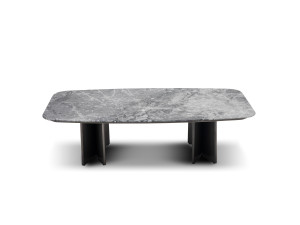 Прямоугольный журнальный столик из мрамора и нержавеющей стали