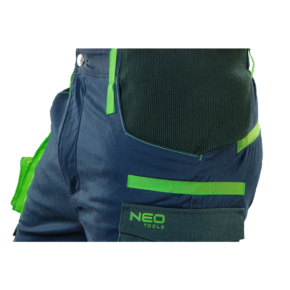 Брюки рабочие Neo Tools Premium темно-синие/зеленые размер S рост 175-178 STLM-2199268 - Вид №4