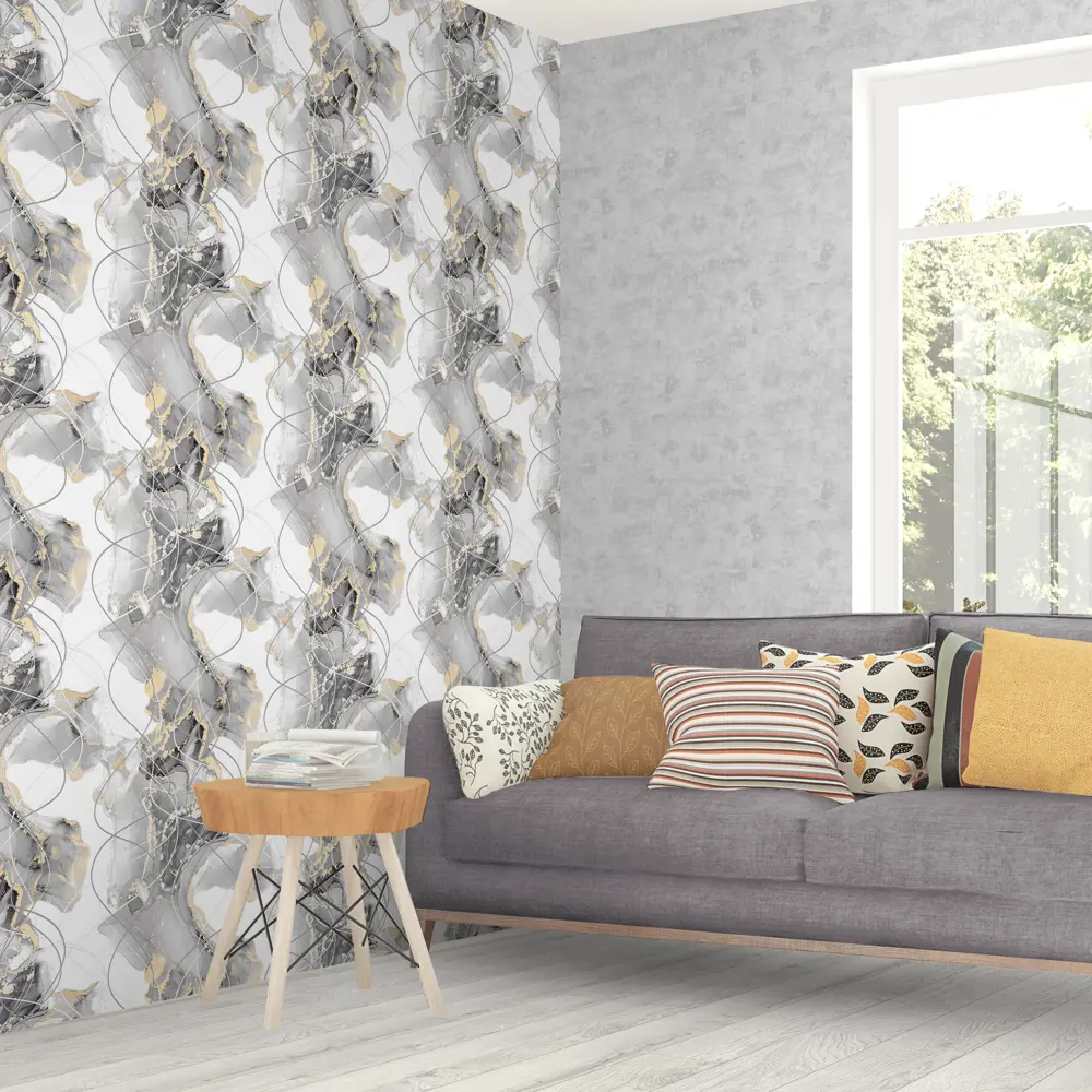 Victoria Stenova Ocean - Флизелиновые обои серого оттенка 82748640 STLM-0035431 - Вид №3