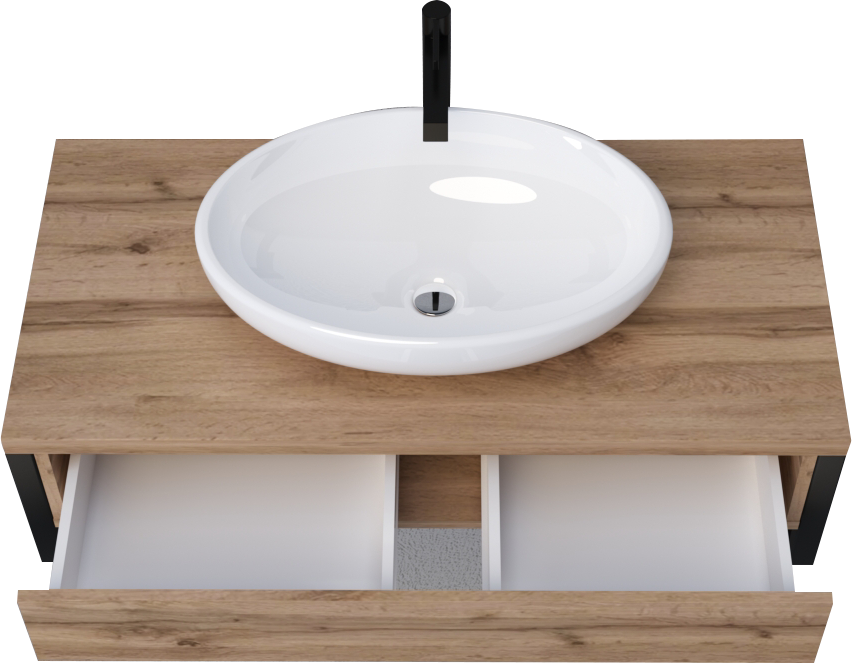 У85843 Тумба GRUNGE LOFT 90П 1в.я Дуб Вотан 1 Marka GRUNGE LOFT 