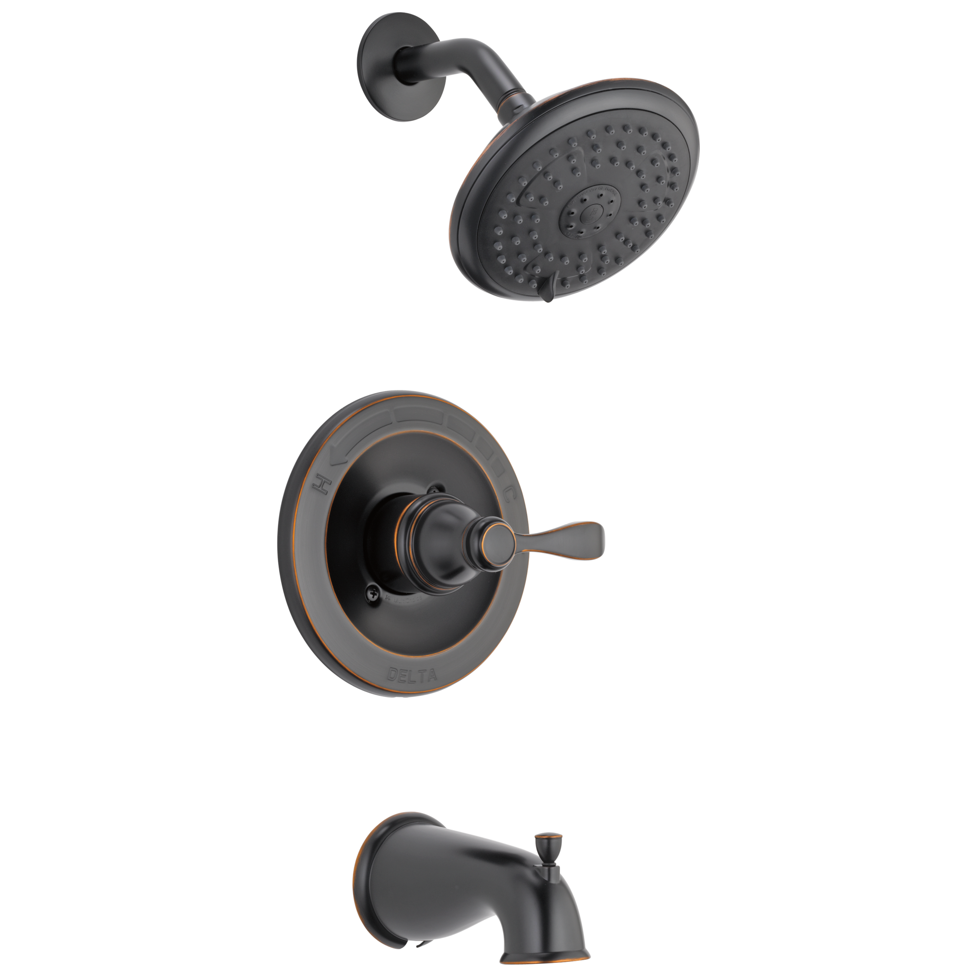 144984-OB Ванна и душ Monitor® серии 14 Delta Faucet Porter Масляная натертая бронза