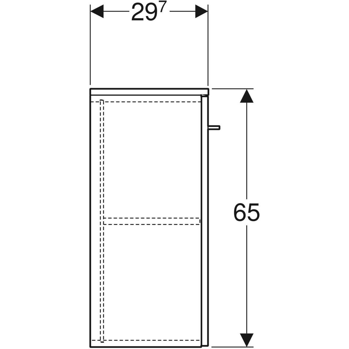 Колонна для ванной комнаты с дверцами Geberit площадь Сельнова ARCH-00102639 - Вид №4
