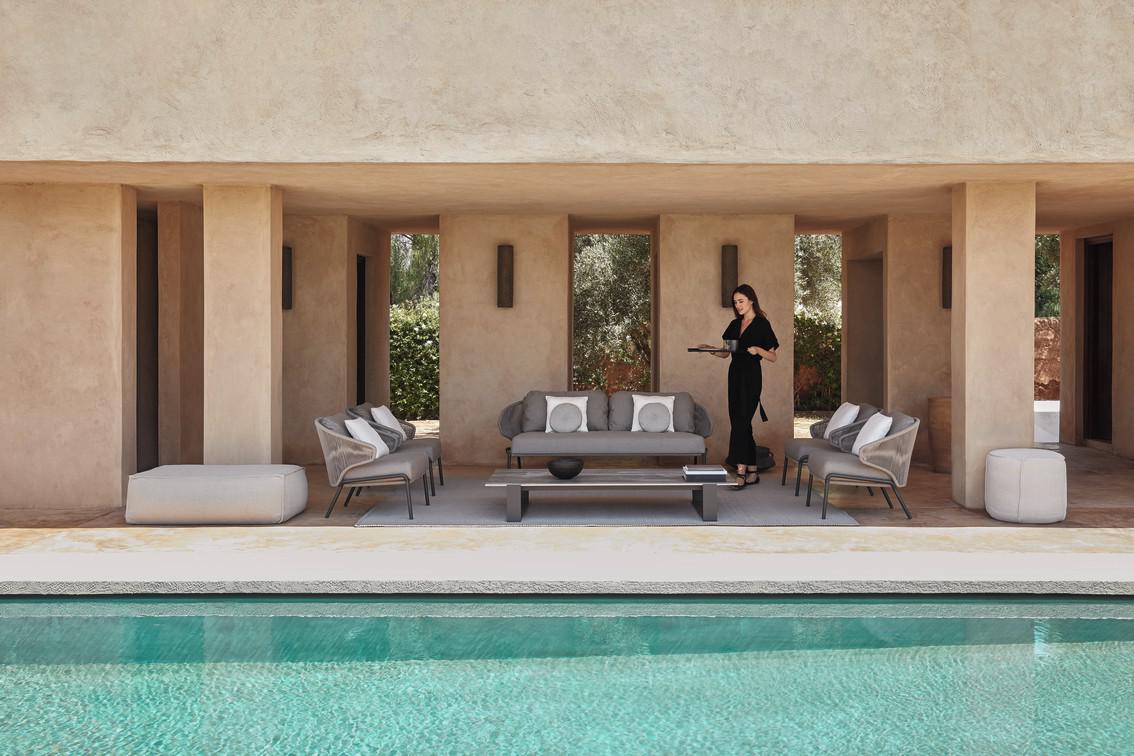 MNST327 3 мест. диван фиксированный лава серебристый Manutti Radius - Вид №8