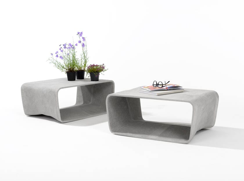 Бетонный низкий садовый столик SWISSPEARL дизайн ARCH-00066389 - Вид №1