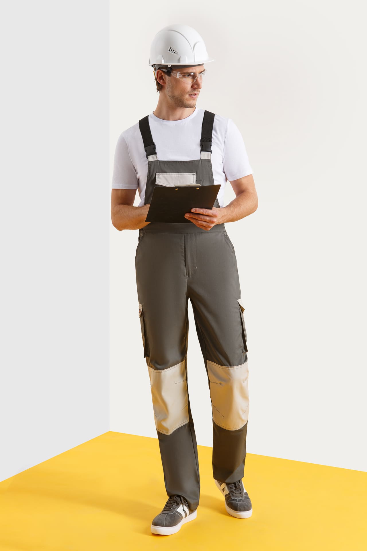 4991516 Костюм  NEW 2 серый хаки с серым песком STATUS  Летняя спецодежда  размер 52-54/170-176  - Вид №7