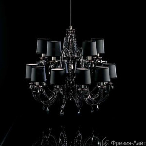 Italamp 445/8+4 Cri. nero/SW Strass Black/Cdf люстра подвесная