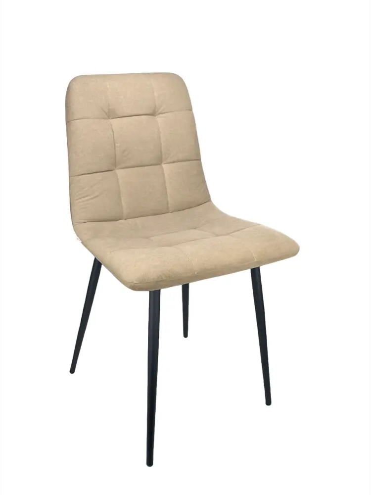 91479322 Комплект стульев 2 шт Callisto Mobili М205.1 44x89x42 см велюр цвет бежевый/черный STLM-0870614