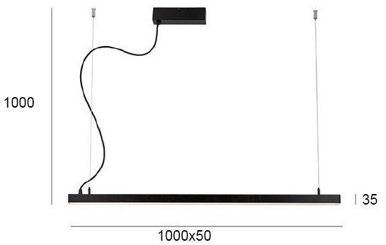 Terzo Light Алюминиевый потолочный линейный световой профиль  V39946  - Вид №2