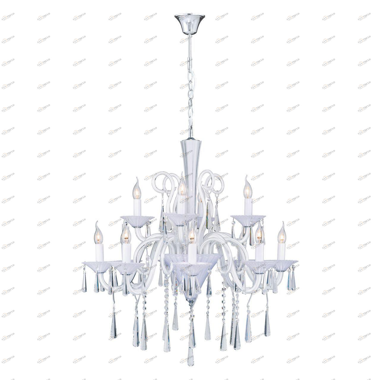 Дизайнерская подвесная люстра Spot Light Rosano 5193120 белая SPOT LIGHT ДИЗАЙНЕРСКИЕ, ROSANO 108291 Белый 