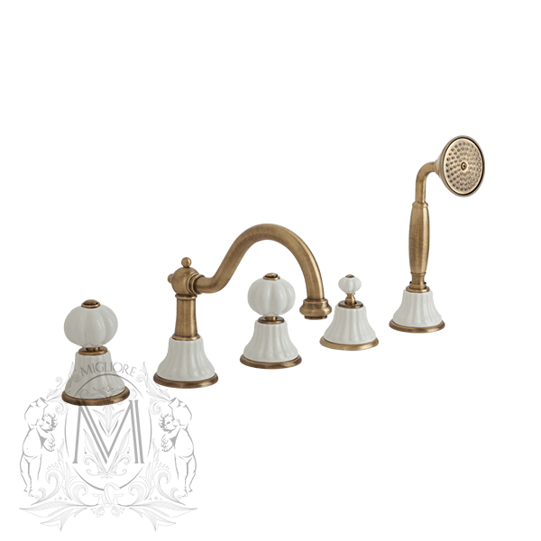 Cмеситель MIGLIORE Olivia ML.OLV-5880 на борт ванны ML.OLV-5880.BI.CR - Вид №4