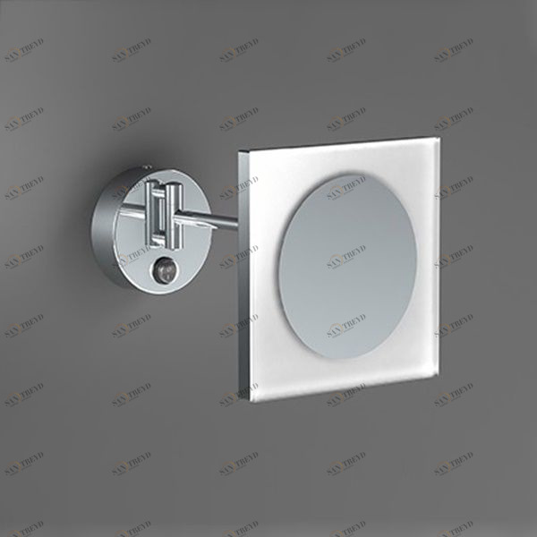 Sonia Зеркало увеличительное с подсветкой квадратное настенное Commercial Items Хром 166510