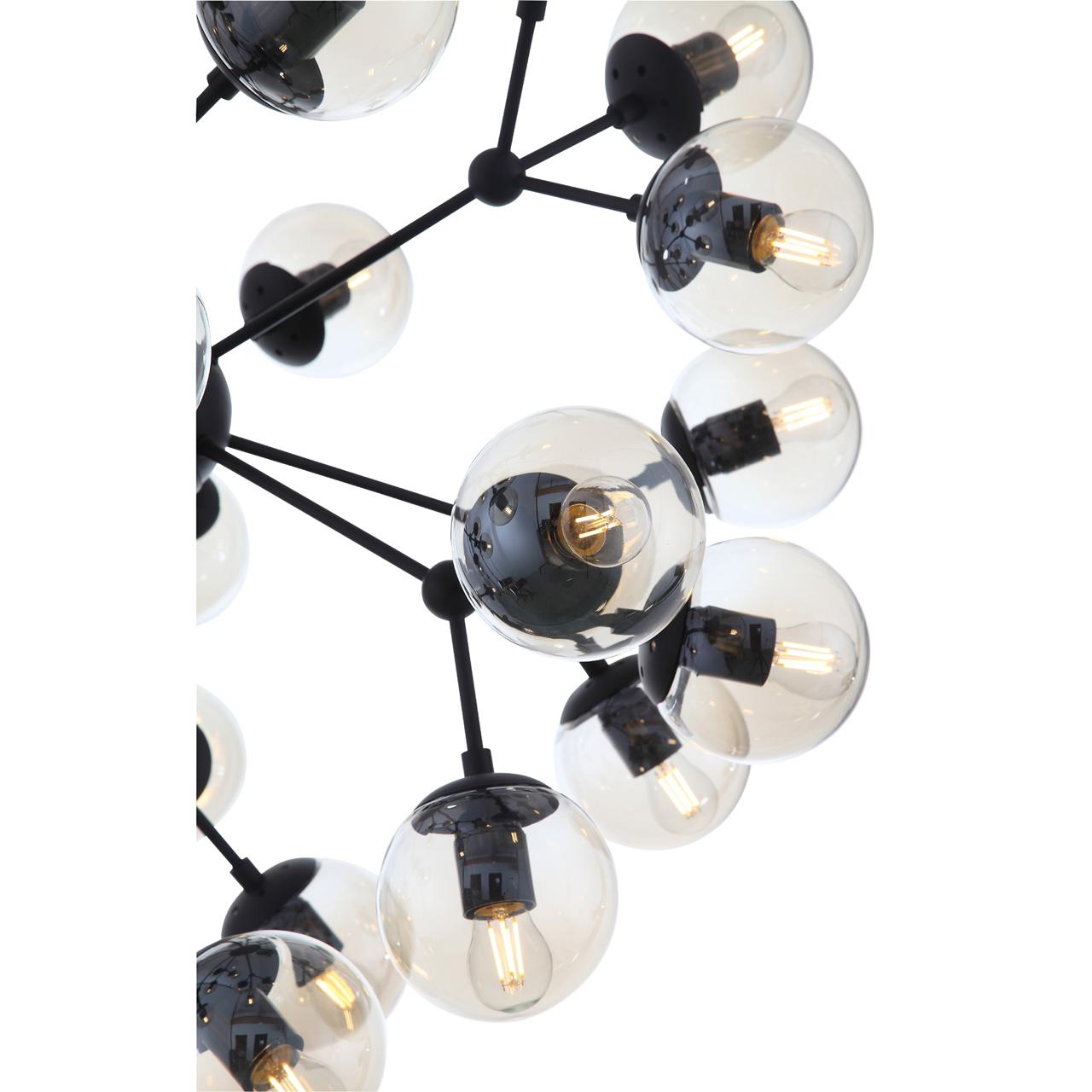 Подвесная люстра ST Luce Stampo SL549.413.30 серая ST LUCE ДИЗАЙНЕРСКИЕ, STAMPO, ШАР 220825 Серый  - Вид №2