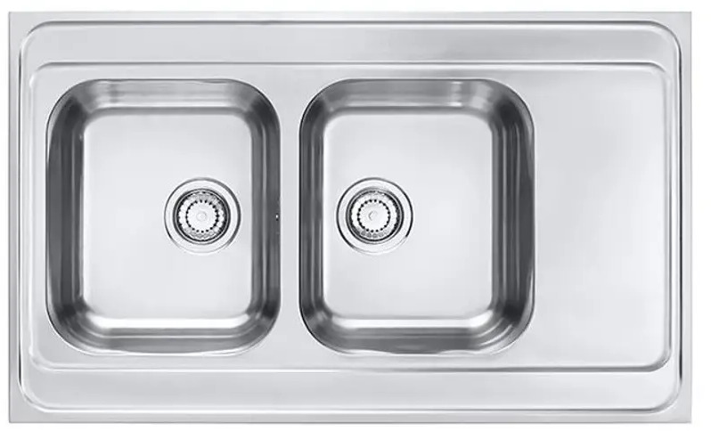 90620804 Накладная мойка Alveus Classic pro 80 100x60x19 см нержавеющая сталь 304 цвет нержавеющая сталь STLM-0863093