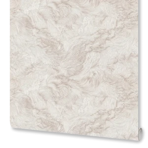 MONTE SOLARO Обои Nika с рисунком пера в бежевых тонах 89423741