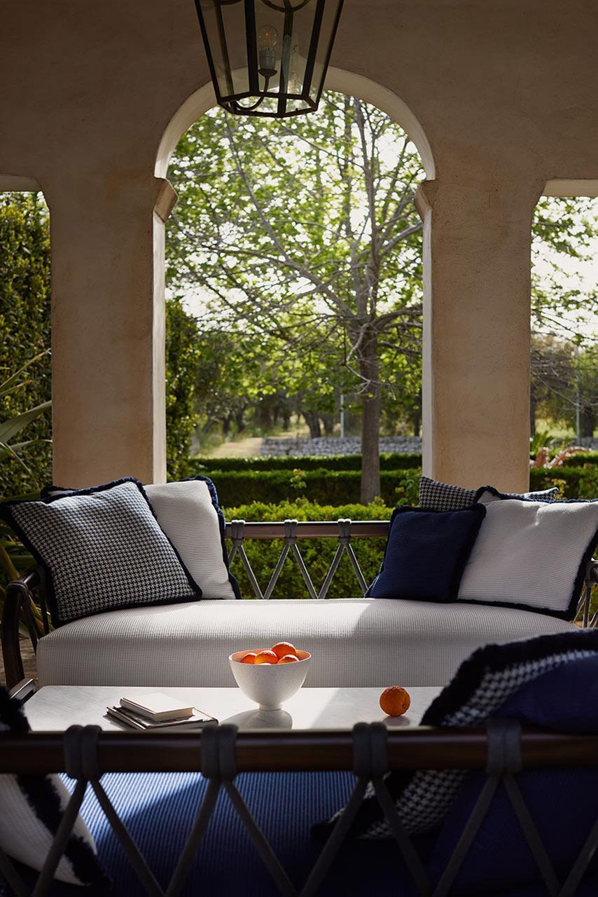 3-местный диван из красного дерева и ткани Exteta Sunset ARCH-00119067 - Вид №15