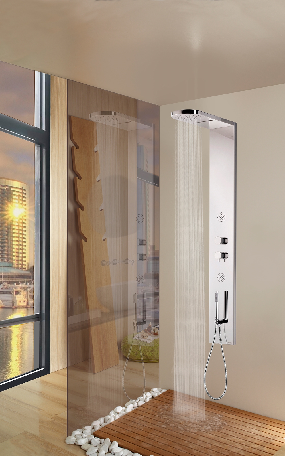 L00895 Душевая колонна Sidney - Panel 4 - Monocomando BOSSINI  - Вид №3