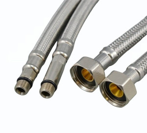 90865377 Гибкая подводка для воды C-PE28-3 30 см 1/2" гайка-штуцер STLM-0415040 TIM