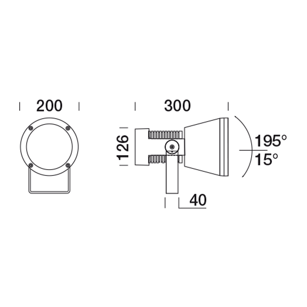 8815863 Проектор Platek SPRING Proiettore  SPRING Floodlight - 1 COB 4000K 44°  - Вид №14