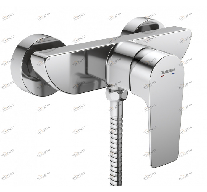 GENEBRE 64110 32 45 66 Смеситель для душа, однорычажный, с комплектом 