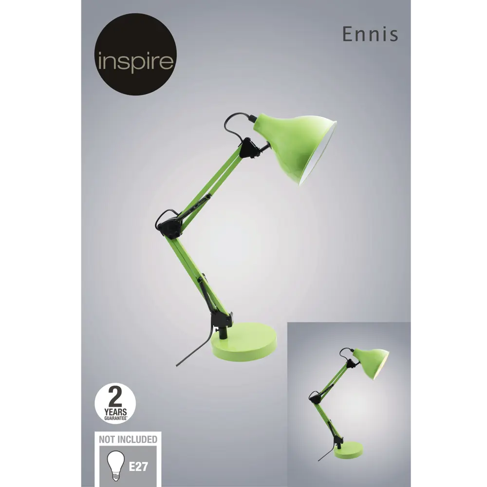 Рабочая лампа Inspire Ennis цвет зеленый 82551262 STLM-2161069  - Вид №6