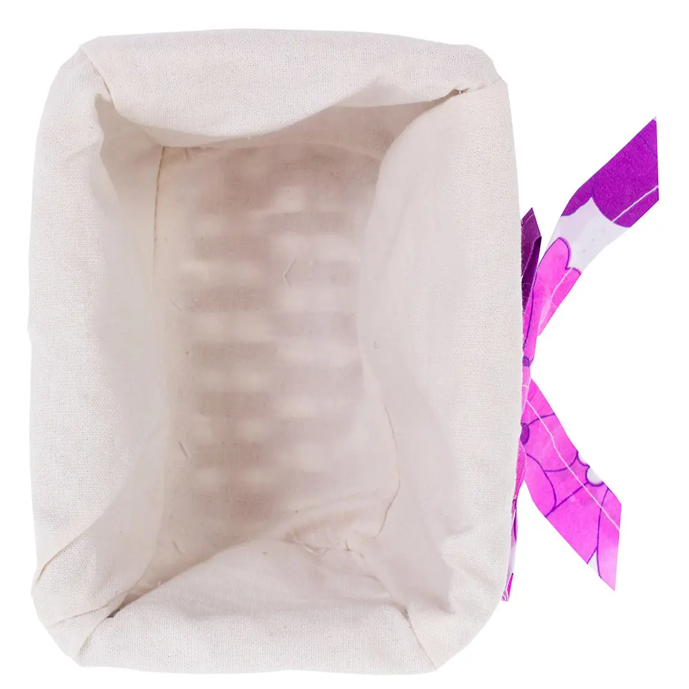 Корзина Ива с декоративным чехлом 19x13x14 см плетенье цвет сиреневый STORIDEA STLM-2156413 - Вид №2