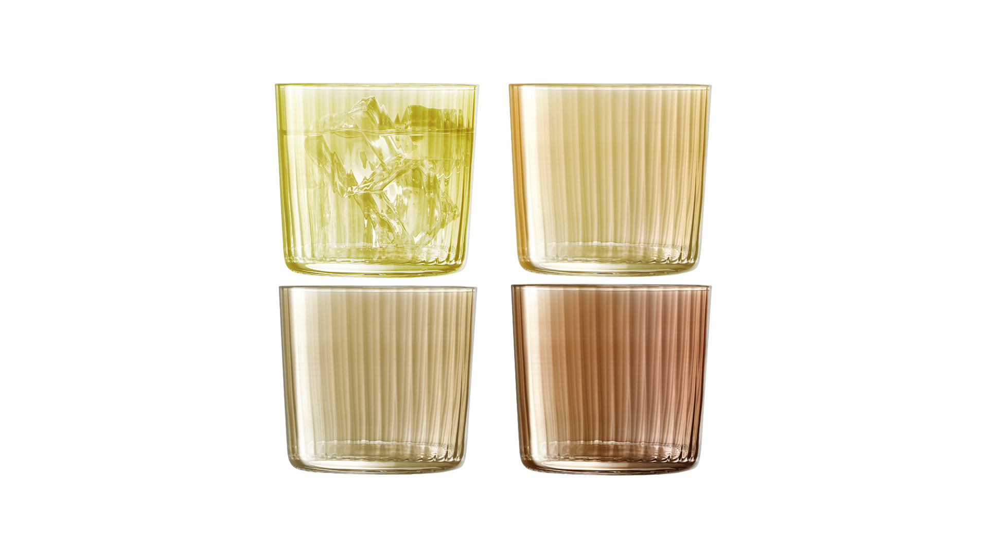 10656279 LSA International Набор стаканов LSA International, "Gems", 310мл, янтарь, 4шт. Стекло - Вид №5