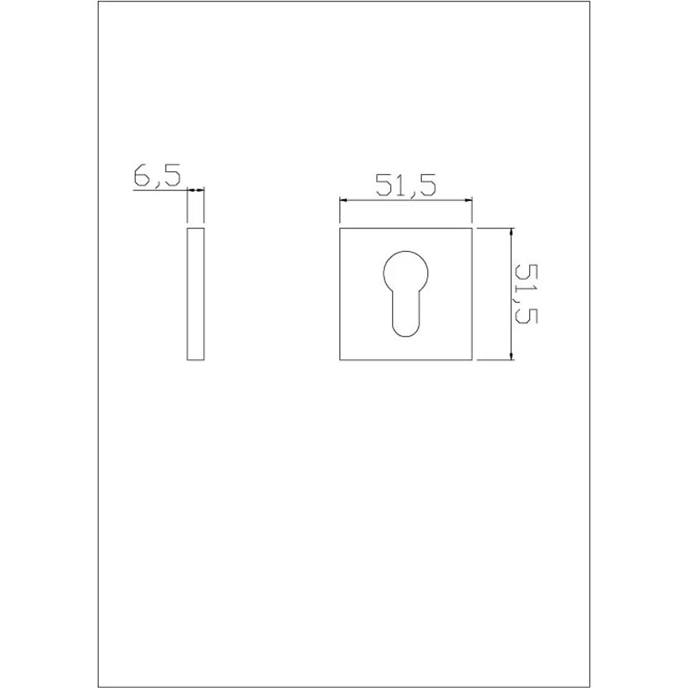 Накладка декоративная Edson EDS-SC-Q2 для защиты цилиндра двери 85163284 STLM-0059256 - Вид №3
