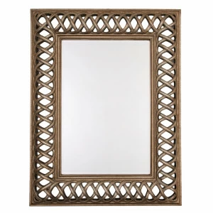Зеркало прямоугольное настенное латунь Cross Stitch Framed PUSHA ДИЗАЙНЕРСКИЕ 062543 Латунь