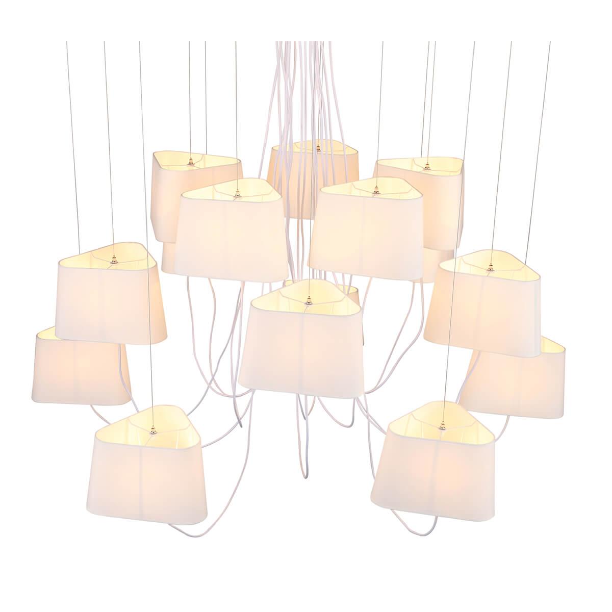 Люстра подвесная белая 15 ламп ST Luce Ambrela SL1110.503.15 ST LUCE ДИЗАЙНЕРСКИЕ, AMBRELA 00-3834380 Белый  - Вид №3