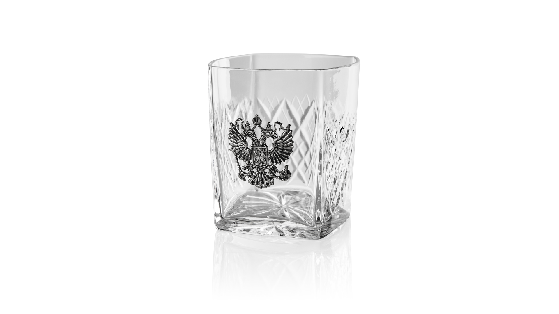 10624035 Шувалов Набор для виски "Герб" в дубовом ларце Хрусталь  - Вид №5