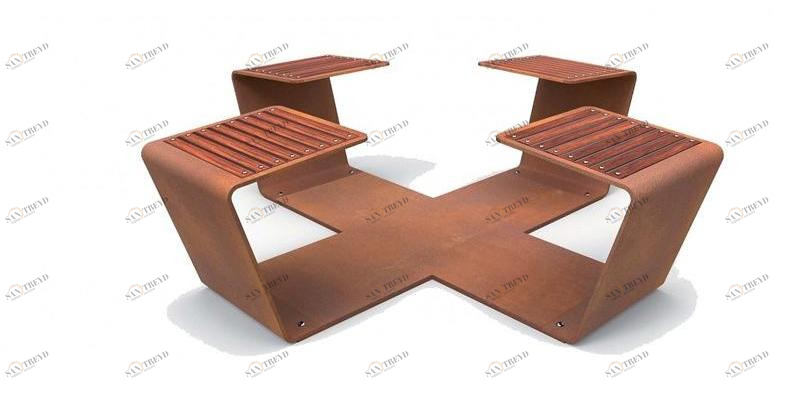 Euroform W Скамья металлическая без спинки  4512m, 4515m 