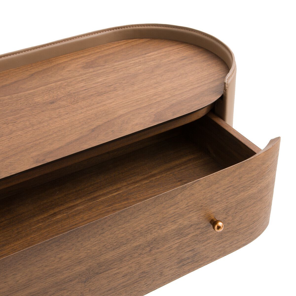 Подвесная консоль из дерева и кожи AMPM Firmo ARCH-00074517 - Вид №2