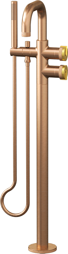 E-11557-R1BAU-L1AU-BRG Смеситель напольный отдельностоящий (внешняя часть) GRAFF MOD+