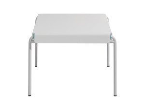 Стальной прямоугольный садовый стол