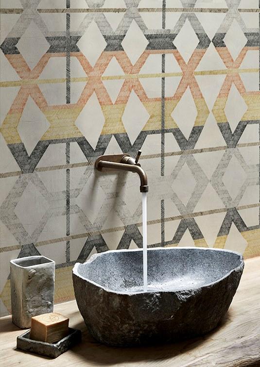 Wall&decò Моющиеся водостойкие обои с геометрическим рисунком Wet system 19 sun-id-1444834 - Вид №3