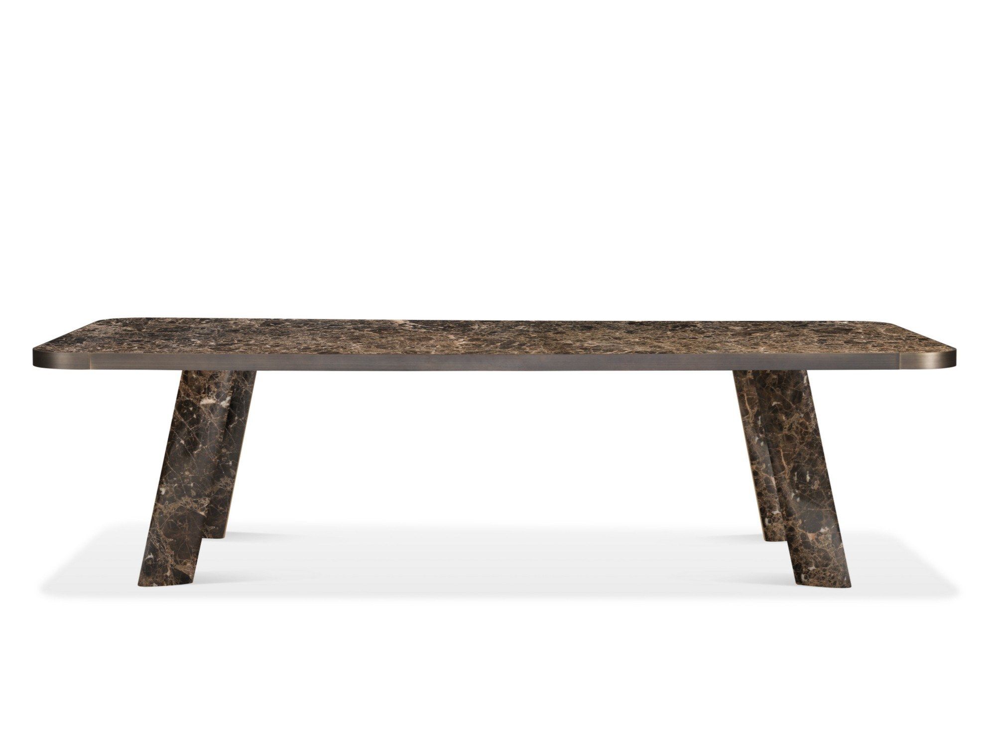 Прямоугольный мраморный стол Dark Emperador GHIDINI1961 Native ARCH-00120855
