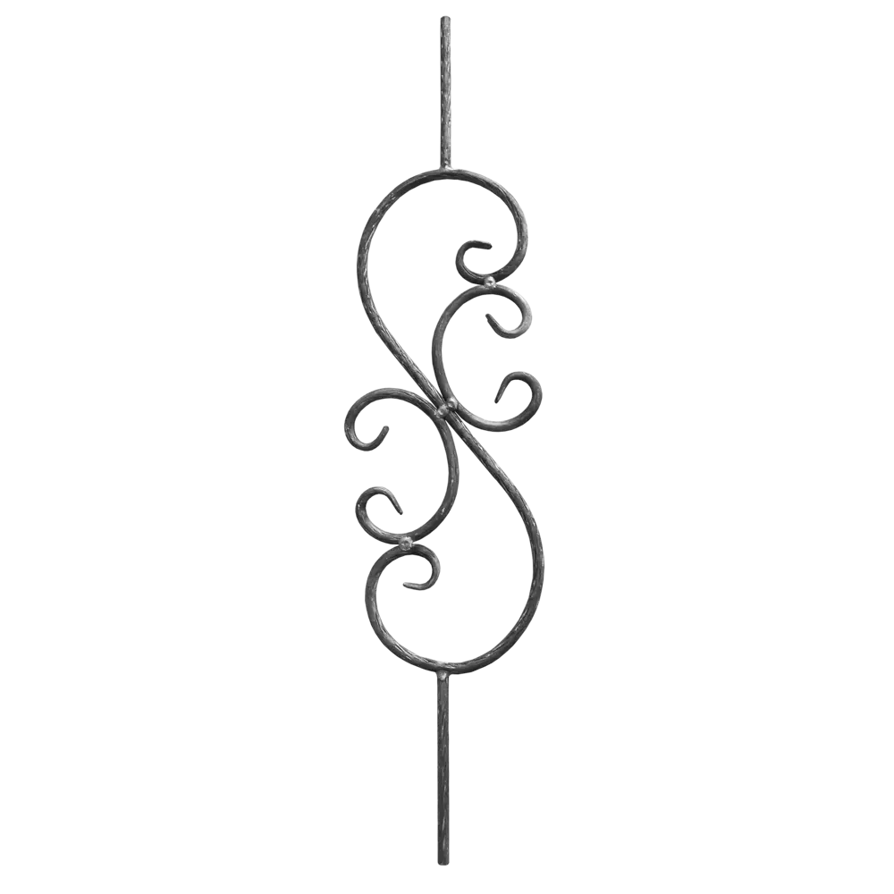 Балясина кованая Лоза S-образная 220x900x15 мм Santreyd STLM-2099575