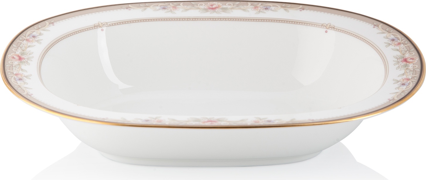 10590835 Noritake Блюдо овальное Noritake "Итальянская роза" 41см Фарфор костяной 