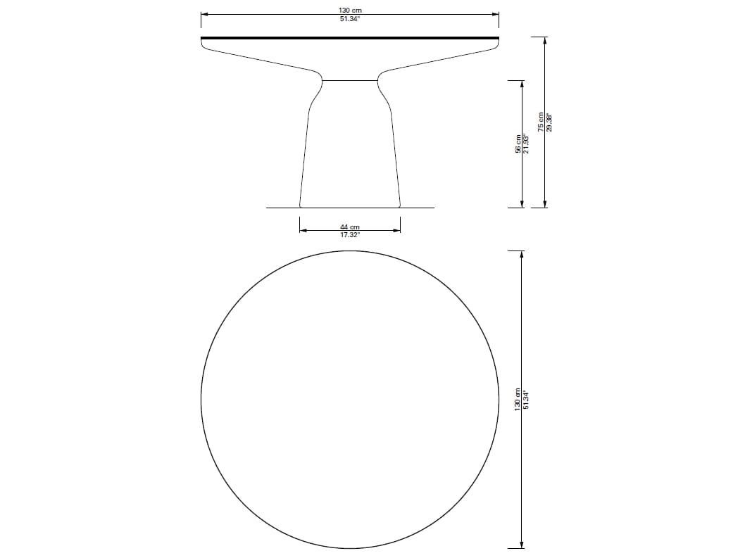 Круглый мраморный обеденный стол Classicon Белл ARCH-00096688 - Вид №10