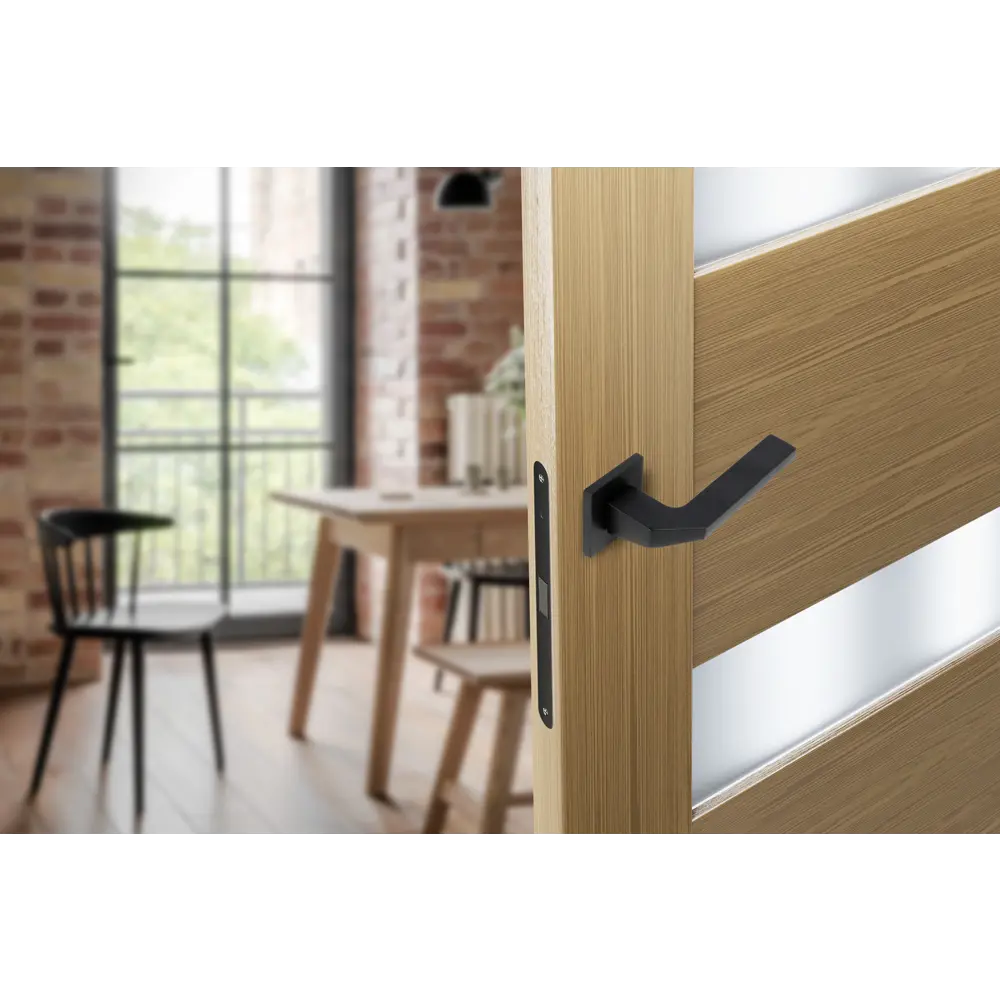 Дверные ручки EDSON EDS-132B-Q2 в элегантном черном исполнении 85170367 STLM-0059385 - Вид №7