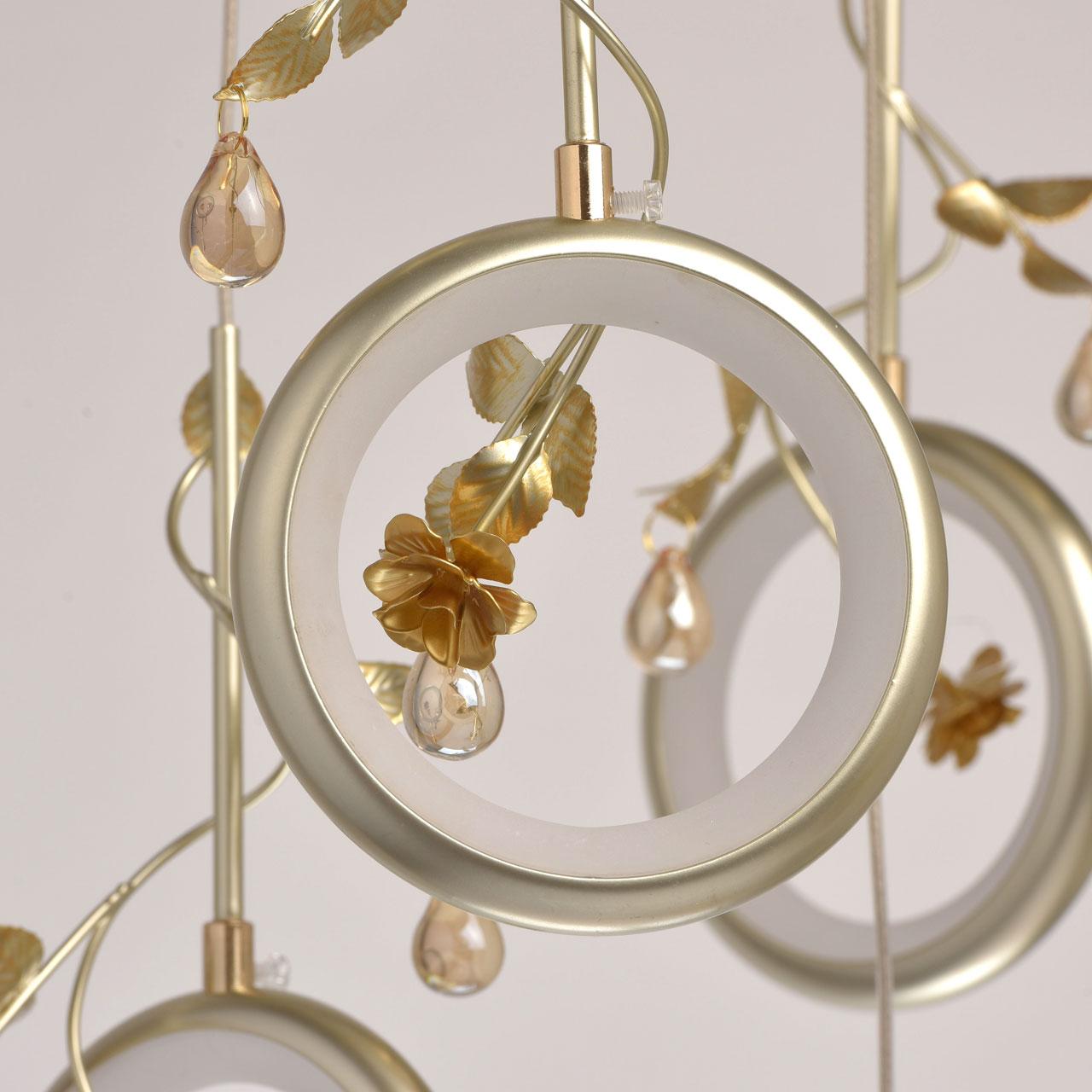 Подвесная люстра MW-Light Ивонна 3 459011309 MW-LIGHT ДИЗАЙНЕРСКИЕ, ИВОННА 285788 Белый  - Вид №2