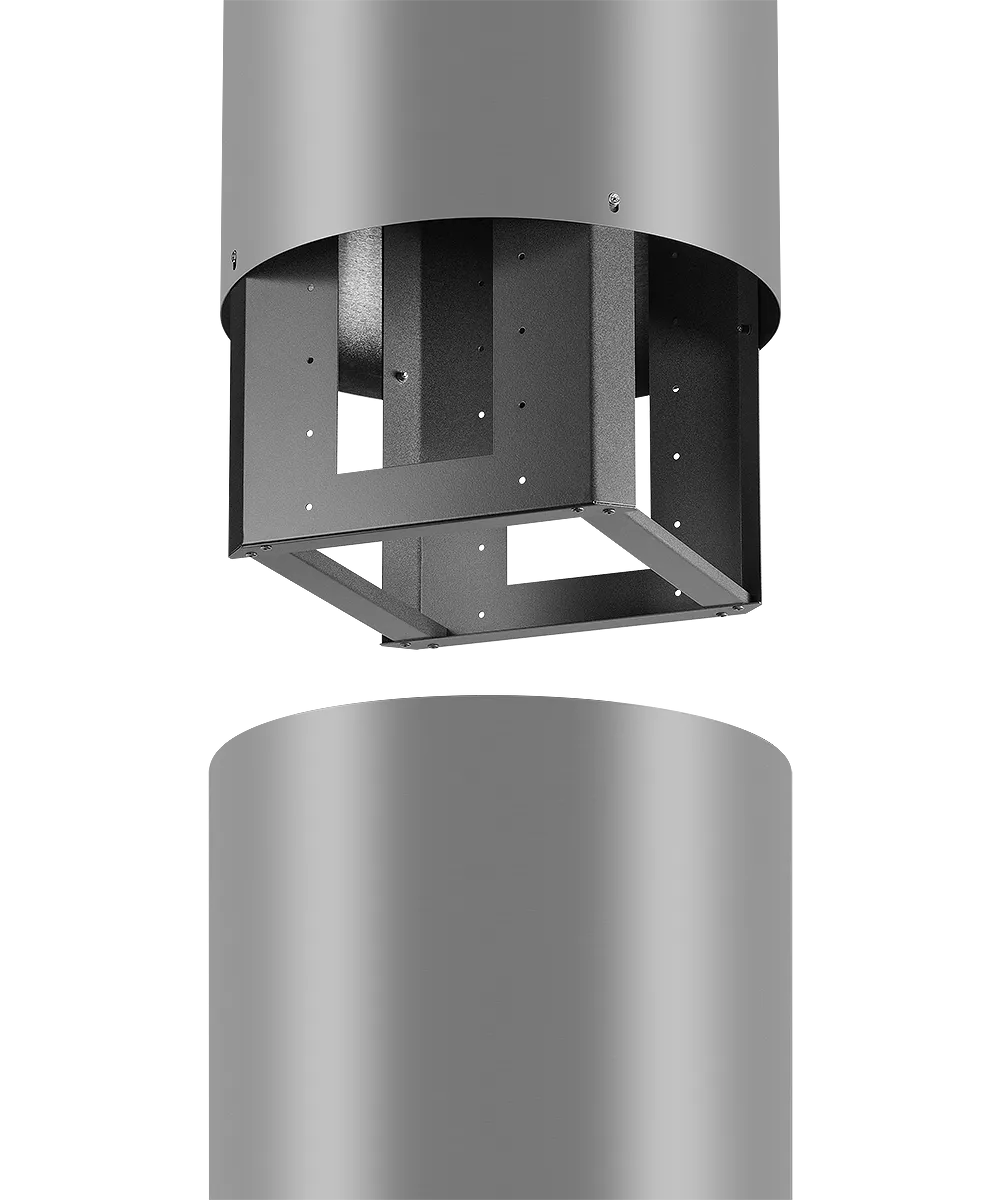 8146641 Вытяжка островная Kuppersberg TUBA X серебристый STDN-0085643 - Вид №4