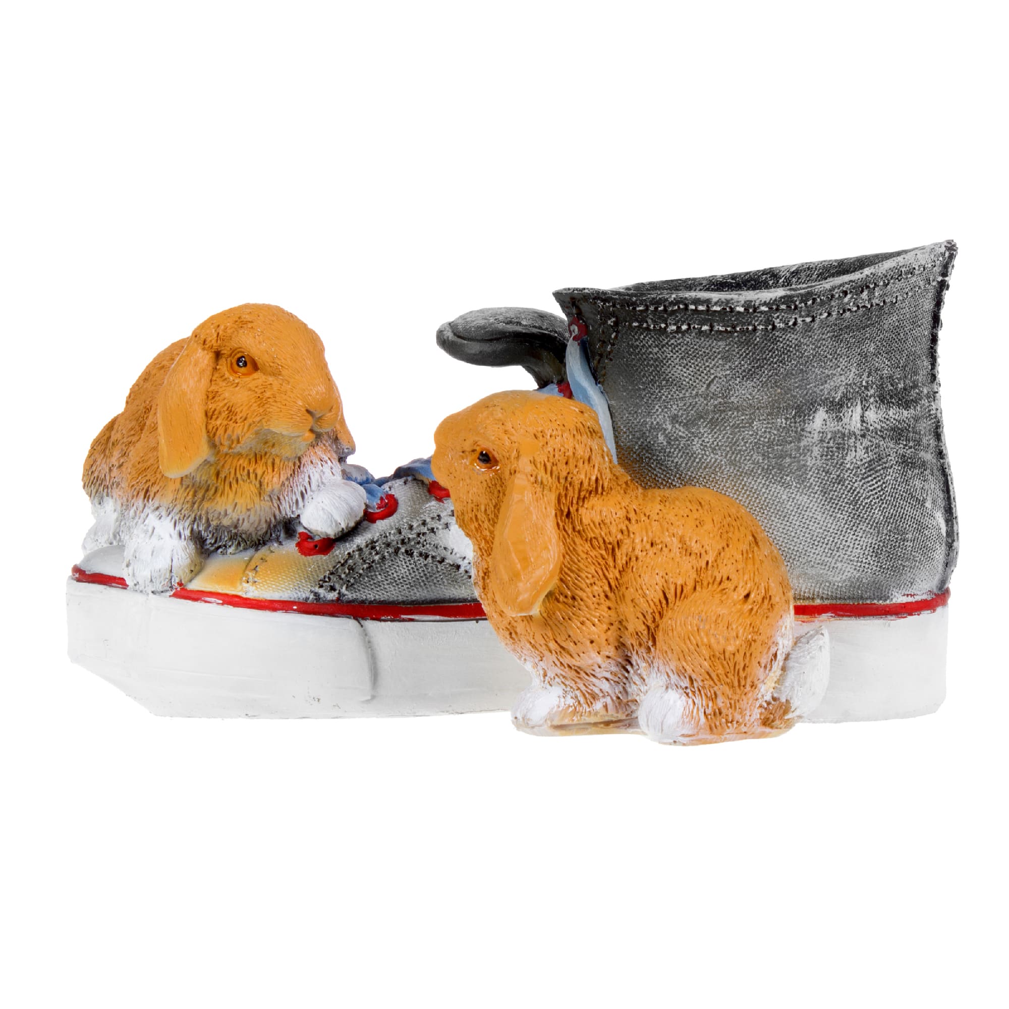 17681535 Фигура садовая «Кед с зайцами» высота 14 см Santreyd 